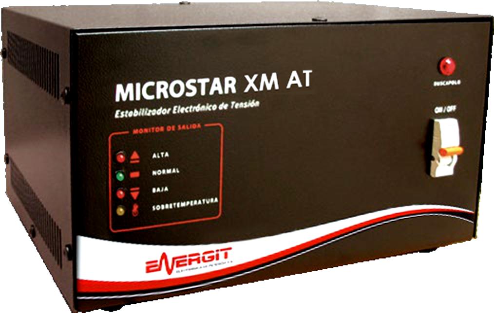 Estabilizador de Tensión - MICROSTAR XM - AT - ENERGIT